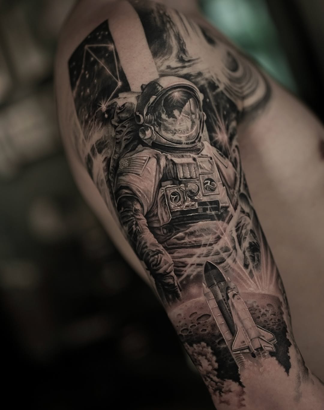 Tattoo by @zinktattoozac — realism, black_and_grey