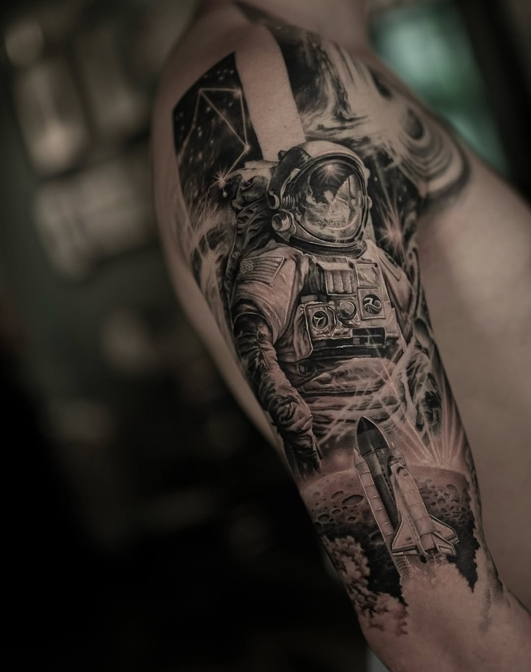 Tattoo by @zinktattoozac — realism, black_and_grey