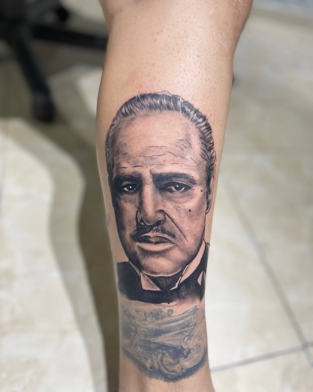 Tattoo by @mauricio_goiss — realism, black_and_grey