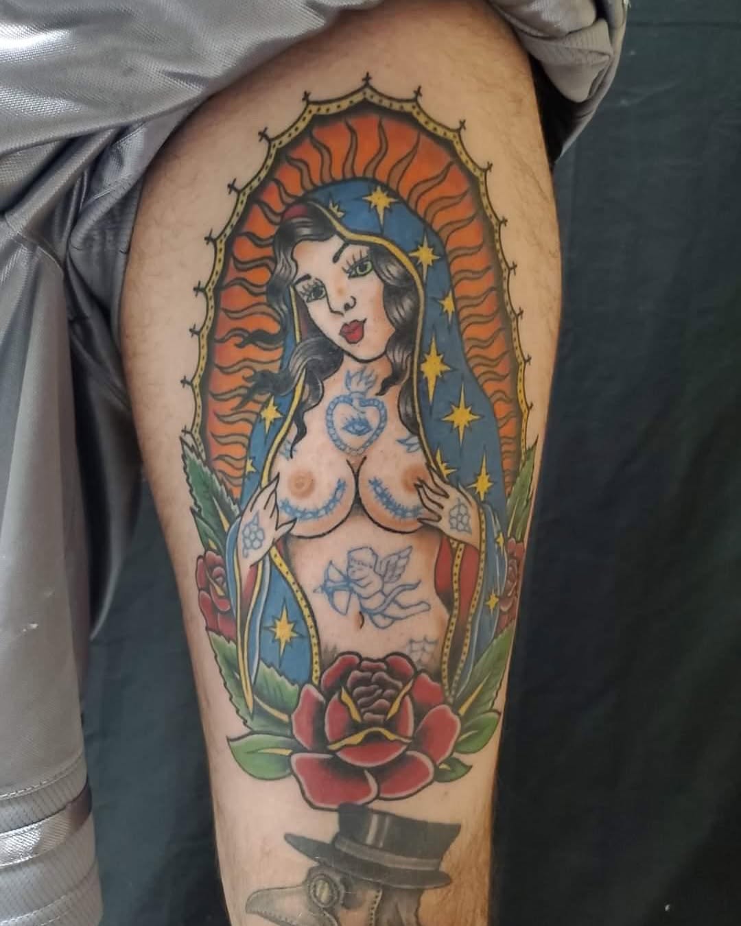 Tattoo by @tattoosbyginger_ — american_traditional, neo_traditional