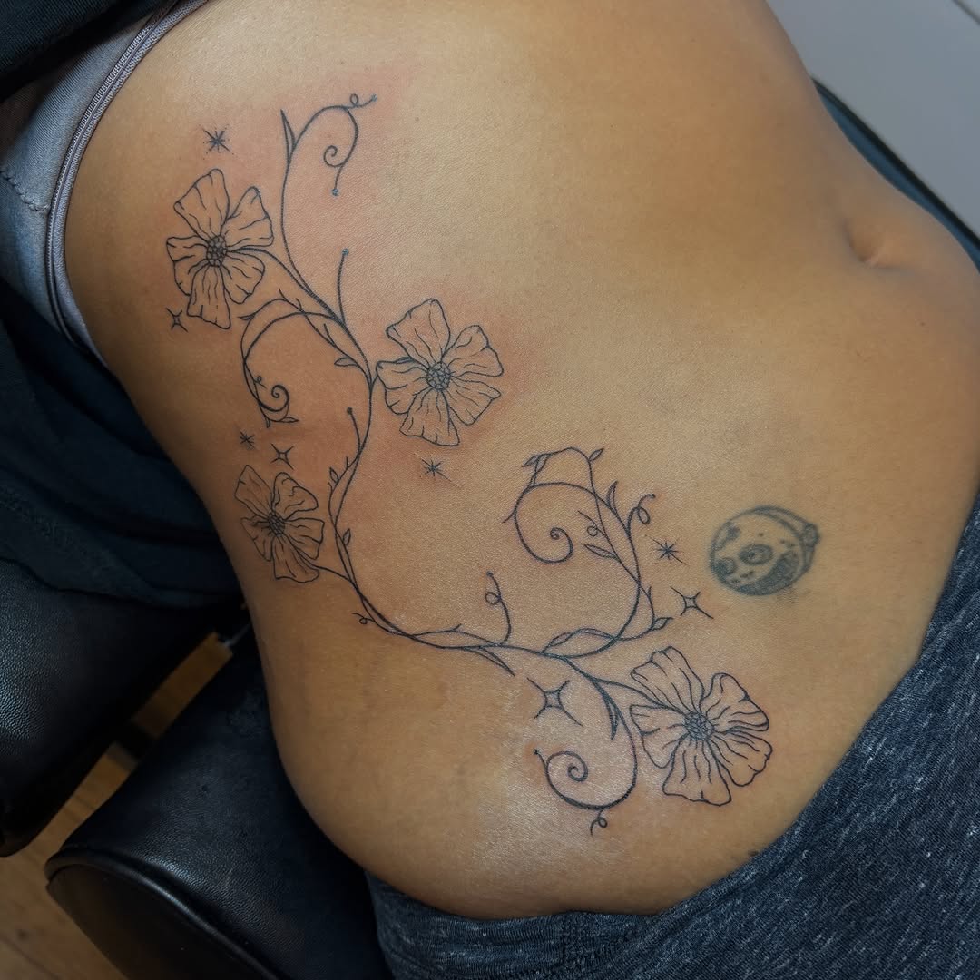 Tattoo by @manicslugorgy — illustrative, fine_line