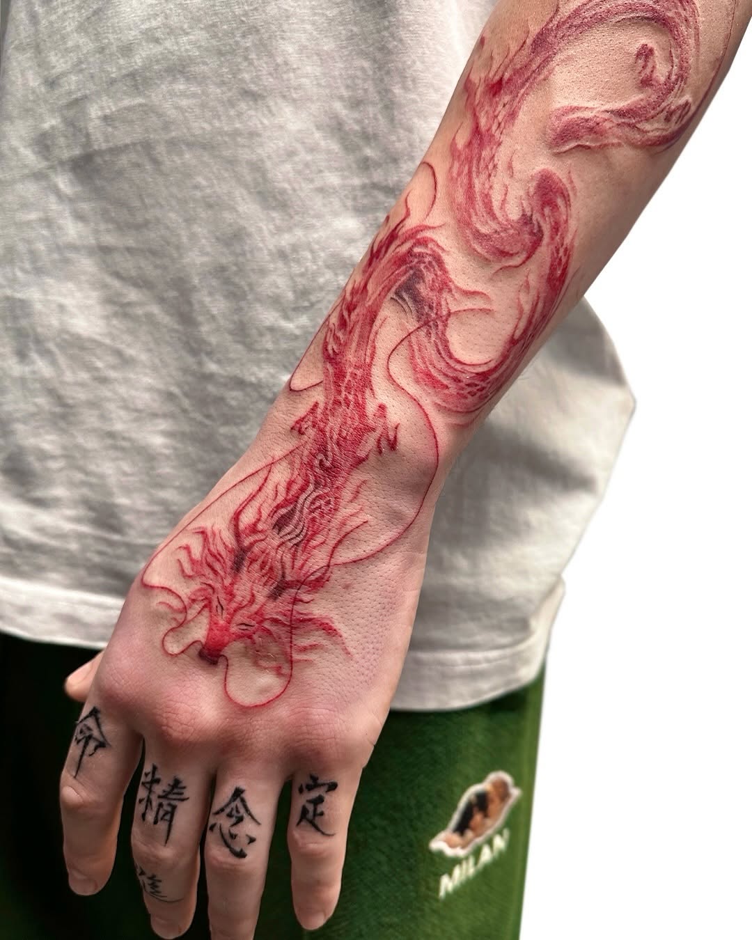 Tattoo by @uzo.ink — blackwork, lettering_script