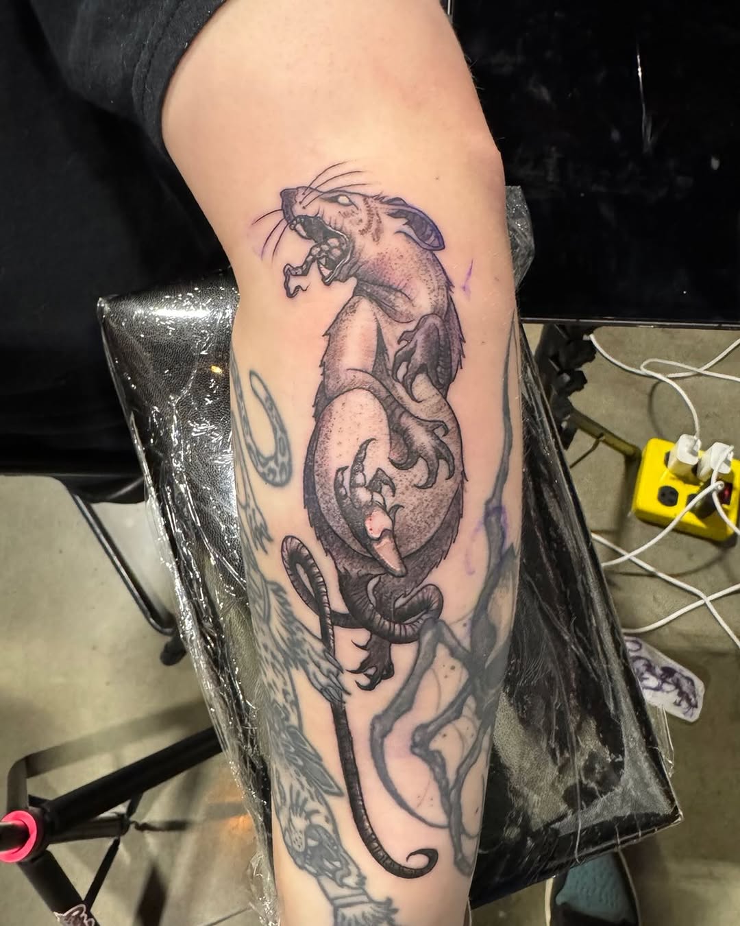 Tattoo by @jonnyriostattoo — black_and_grey, dark_realism