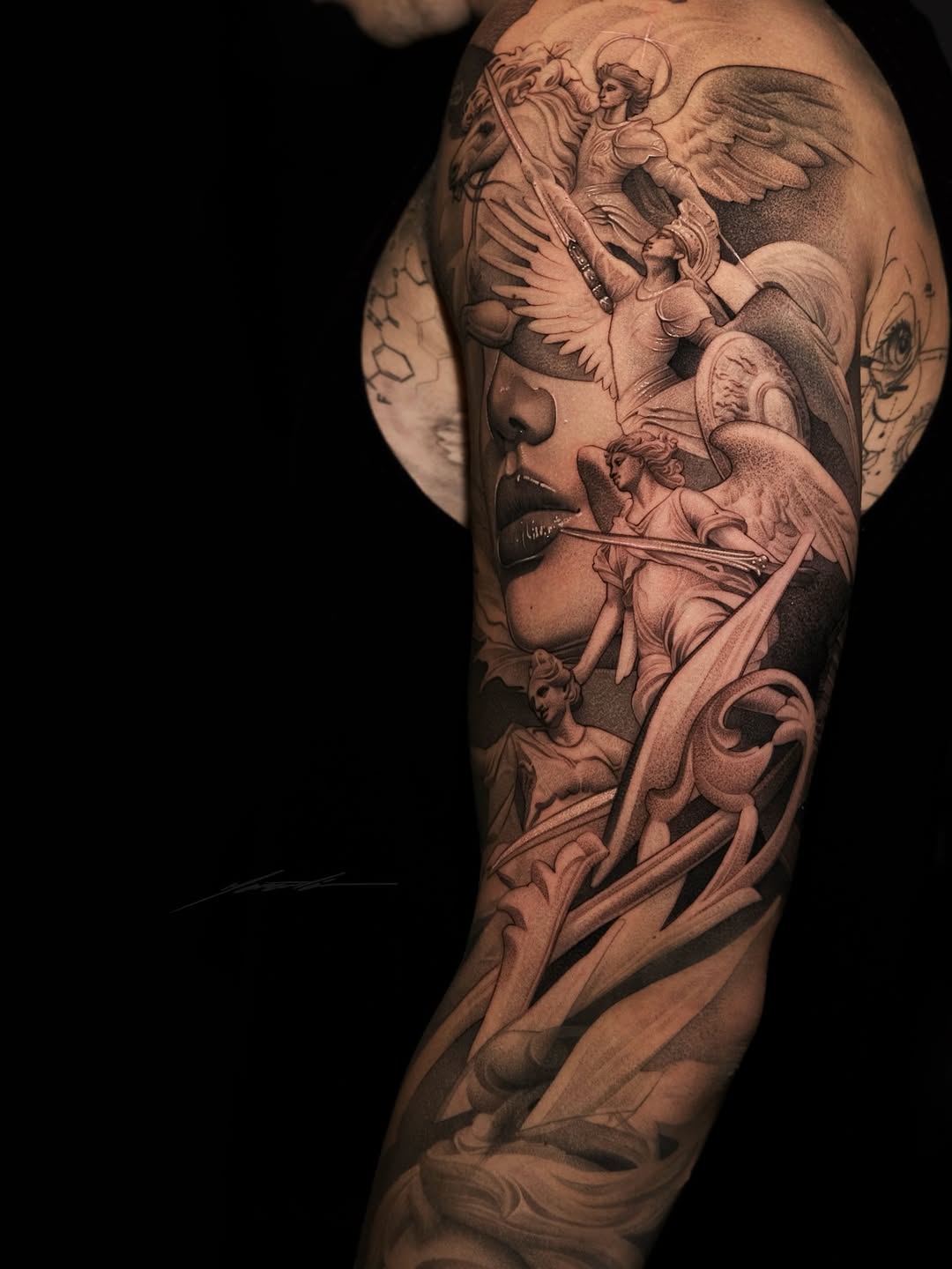 Tattoo by @sebaztian_maranta — realism, black_and_grey