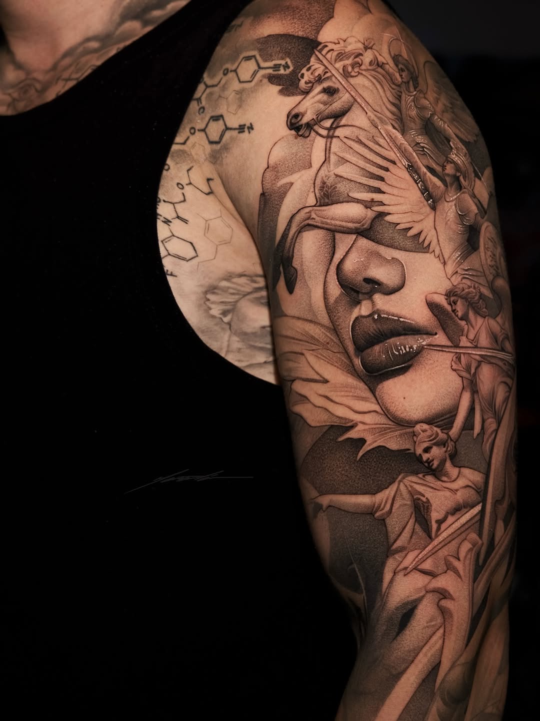 Tattoo by @sebaztian_maranta — realism, black_and_grey
