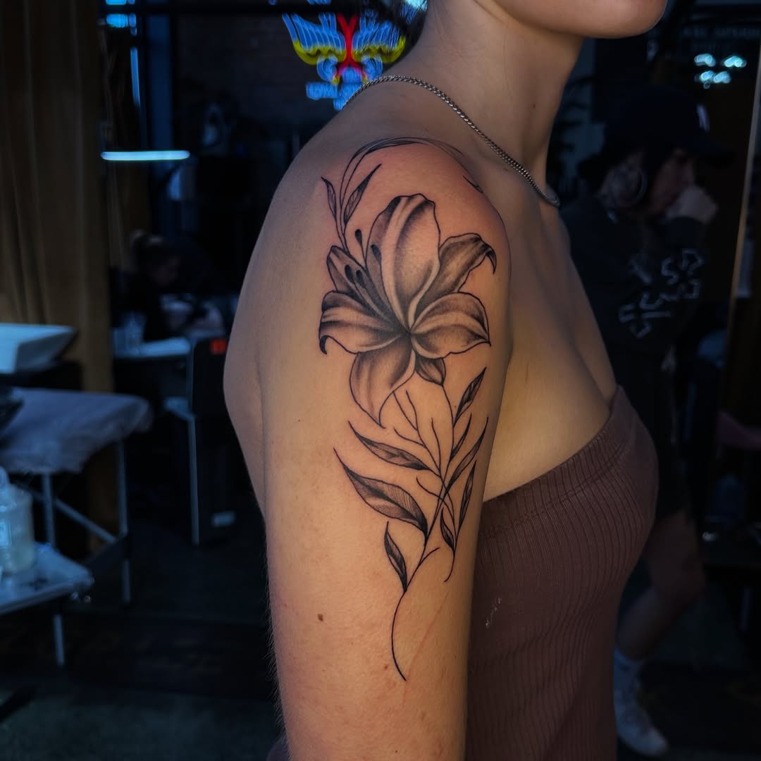Tattoo by @inkme.missnina — fine_line, black_and_grey