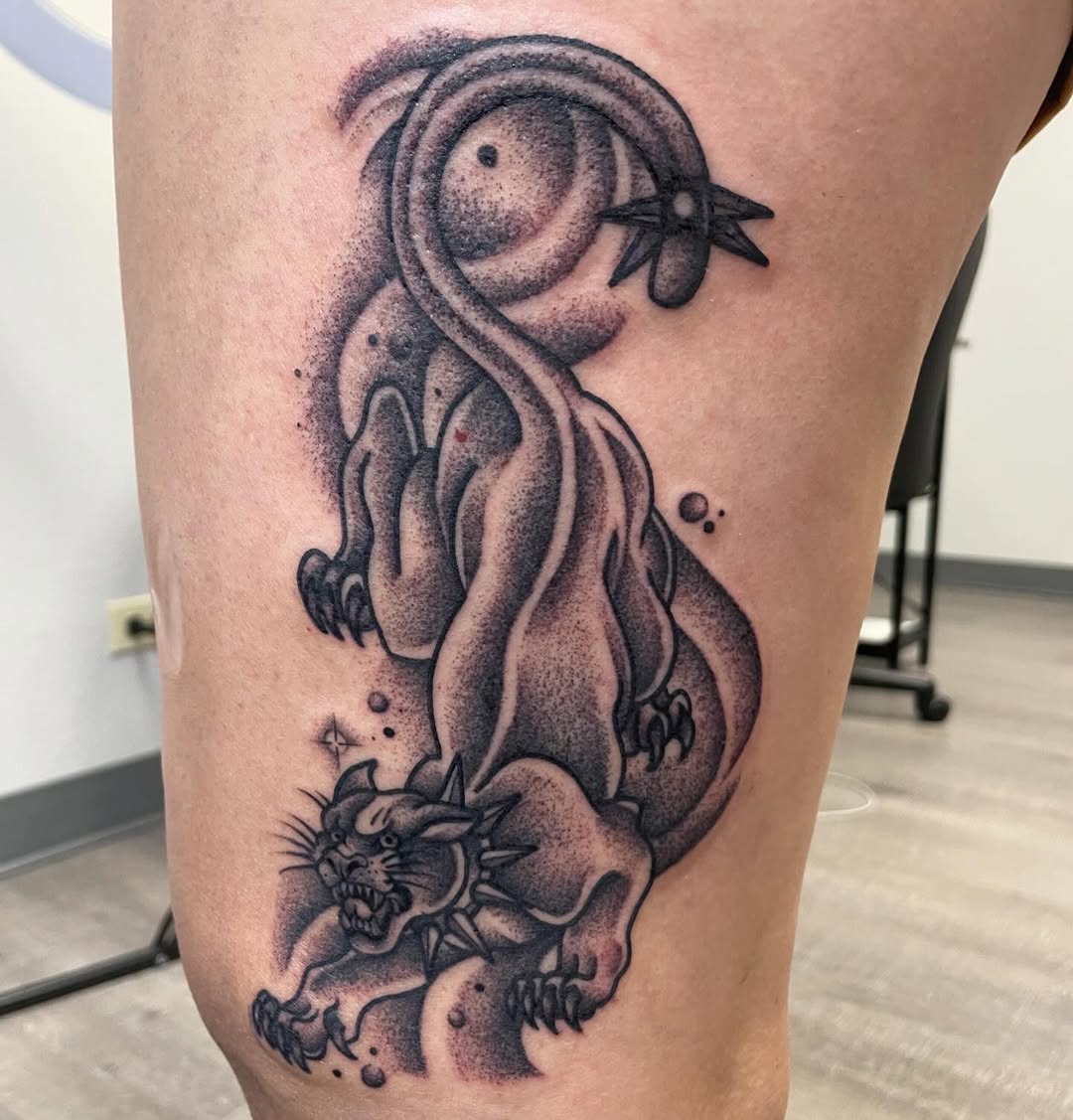 Tattoo by @tattoosbychai — black_and_grey