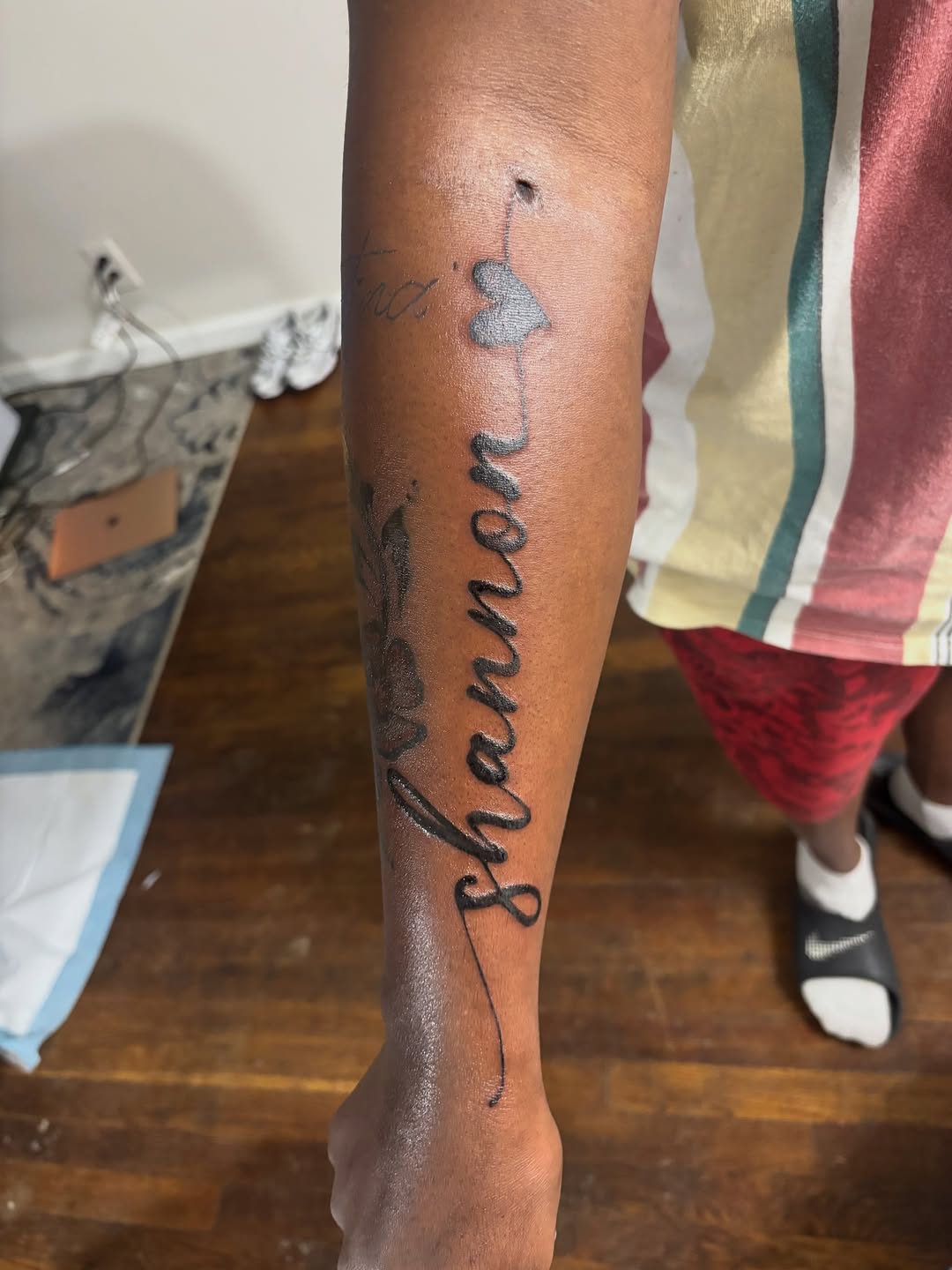 Tattoo by @rogue_danimals — lettering_script, fine_line