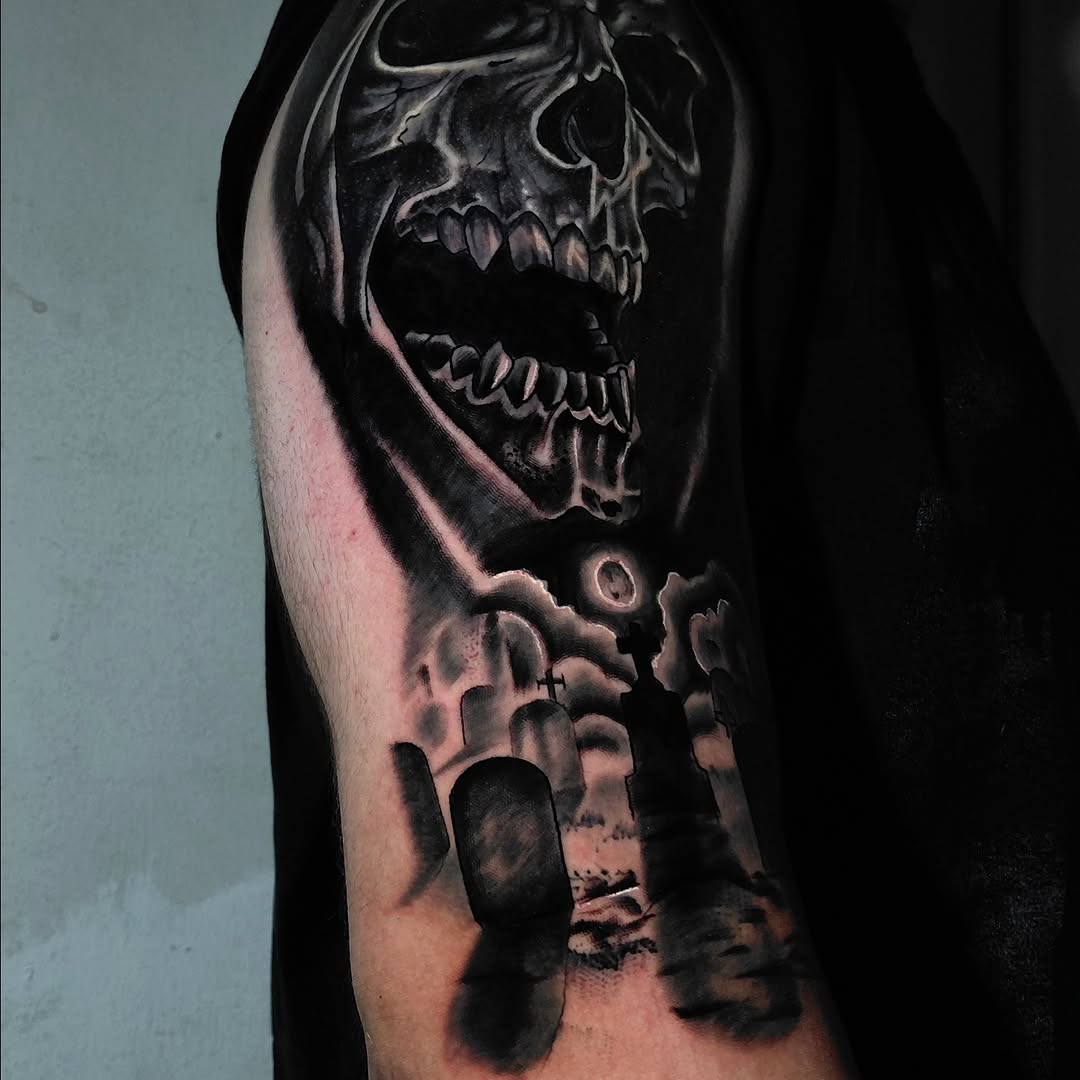Tattoo by @issa.tatts — realism, black_and_grey