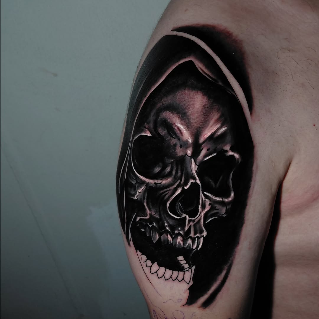 Tattoo by @issa.tatts — realism, black_and_grey