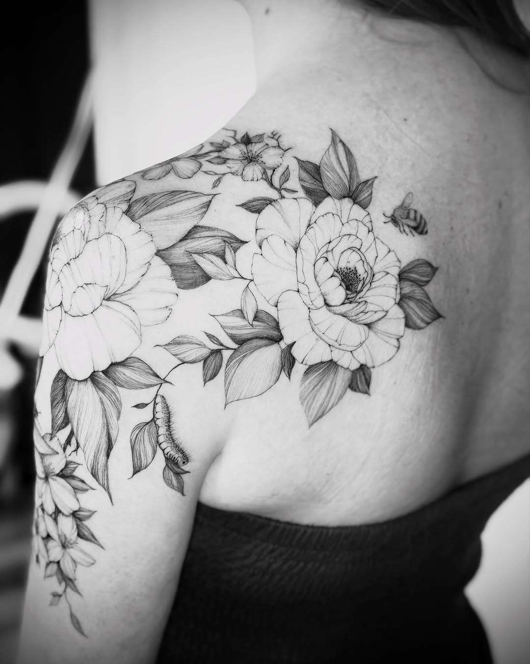 Tattoo by @gagemansfield.tattoos — fine_line, black_and_grey