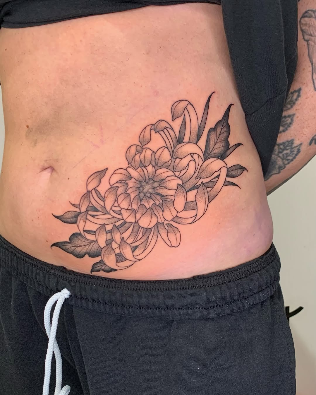Tattoo by @lvl40lich — japanese_irezumi, black_and_grey
