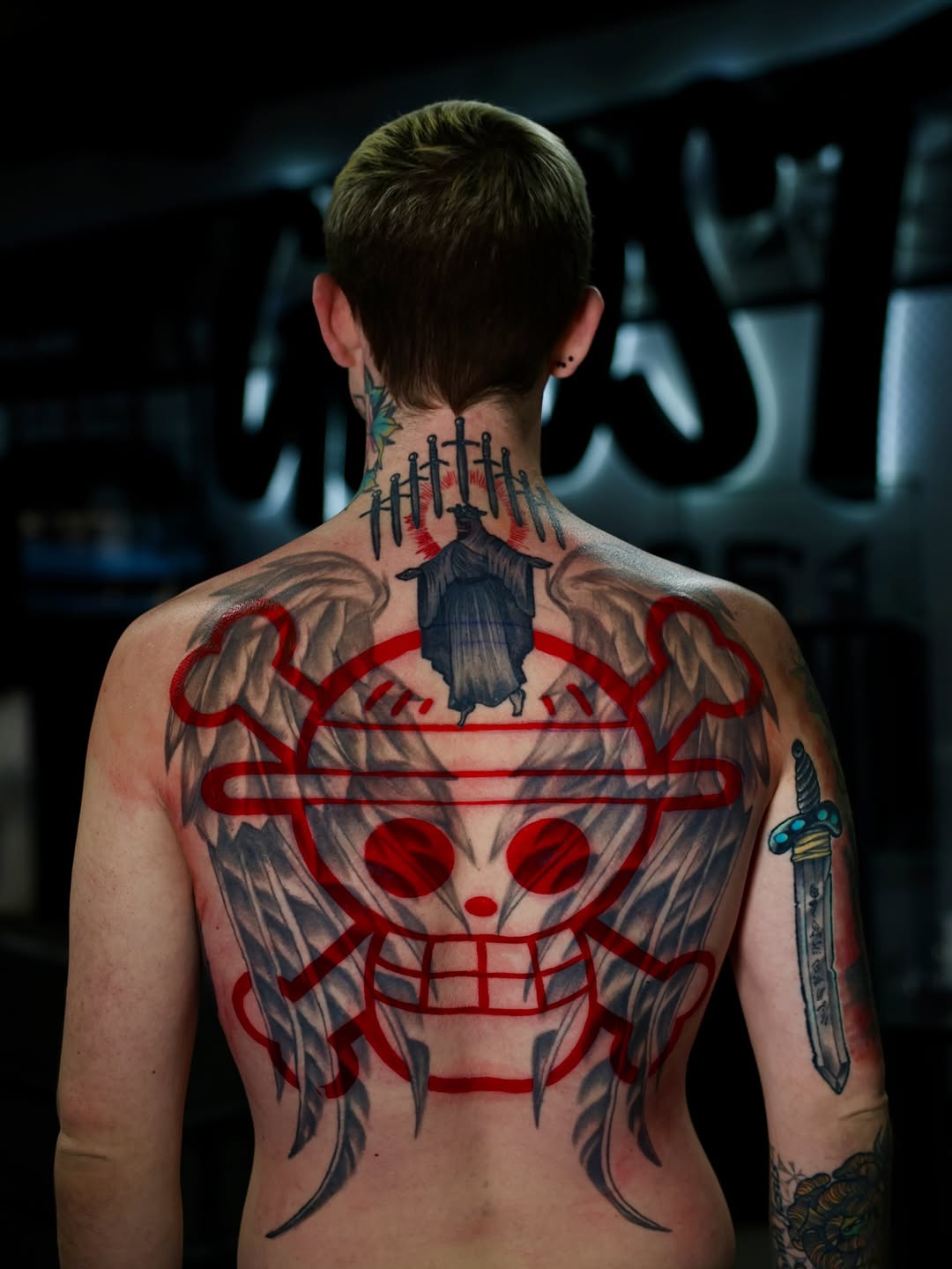 Tattoo by @dangerderektattoo — illustrative, black_and_grey