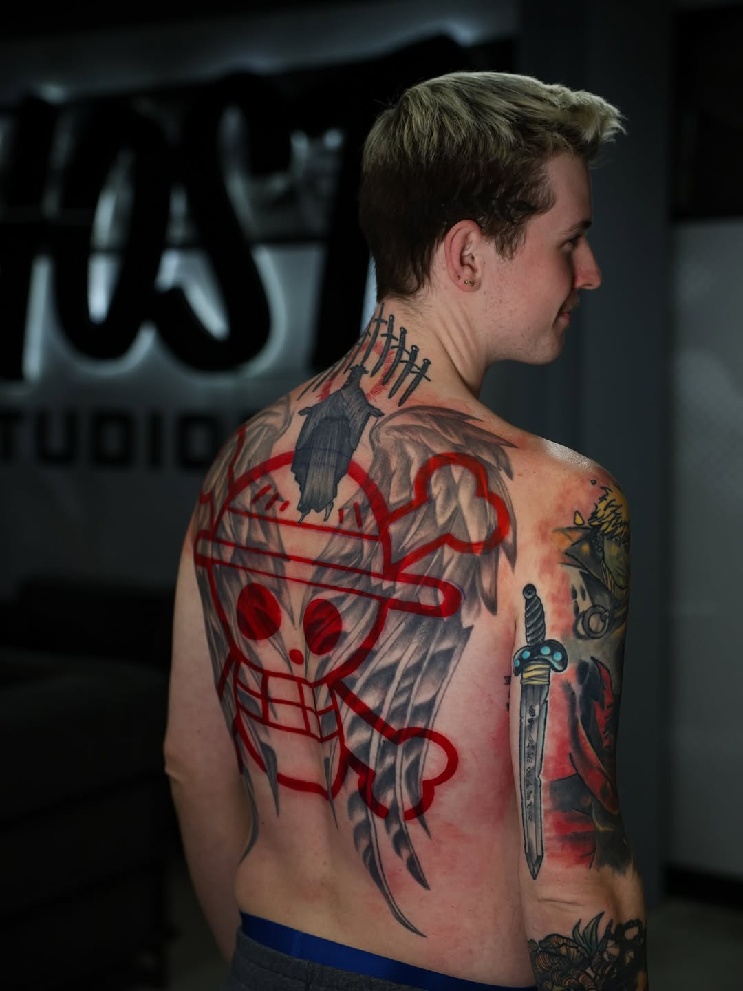 Tattoo by @dangerderektattoo — illustrative, black_and_grey