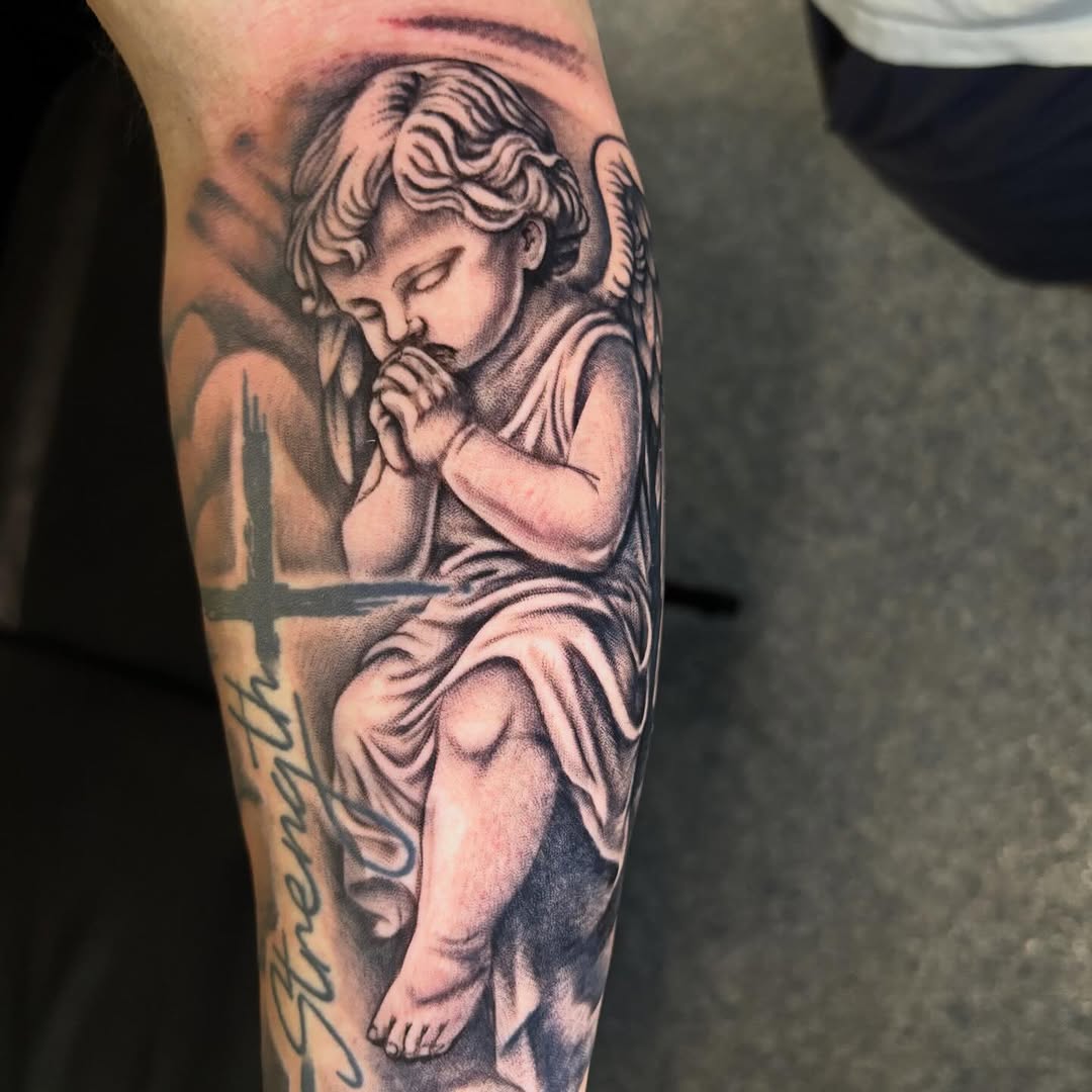 Tattoo by @tatt2dennis — black_and_grey, realism