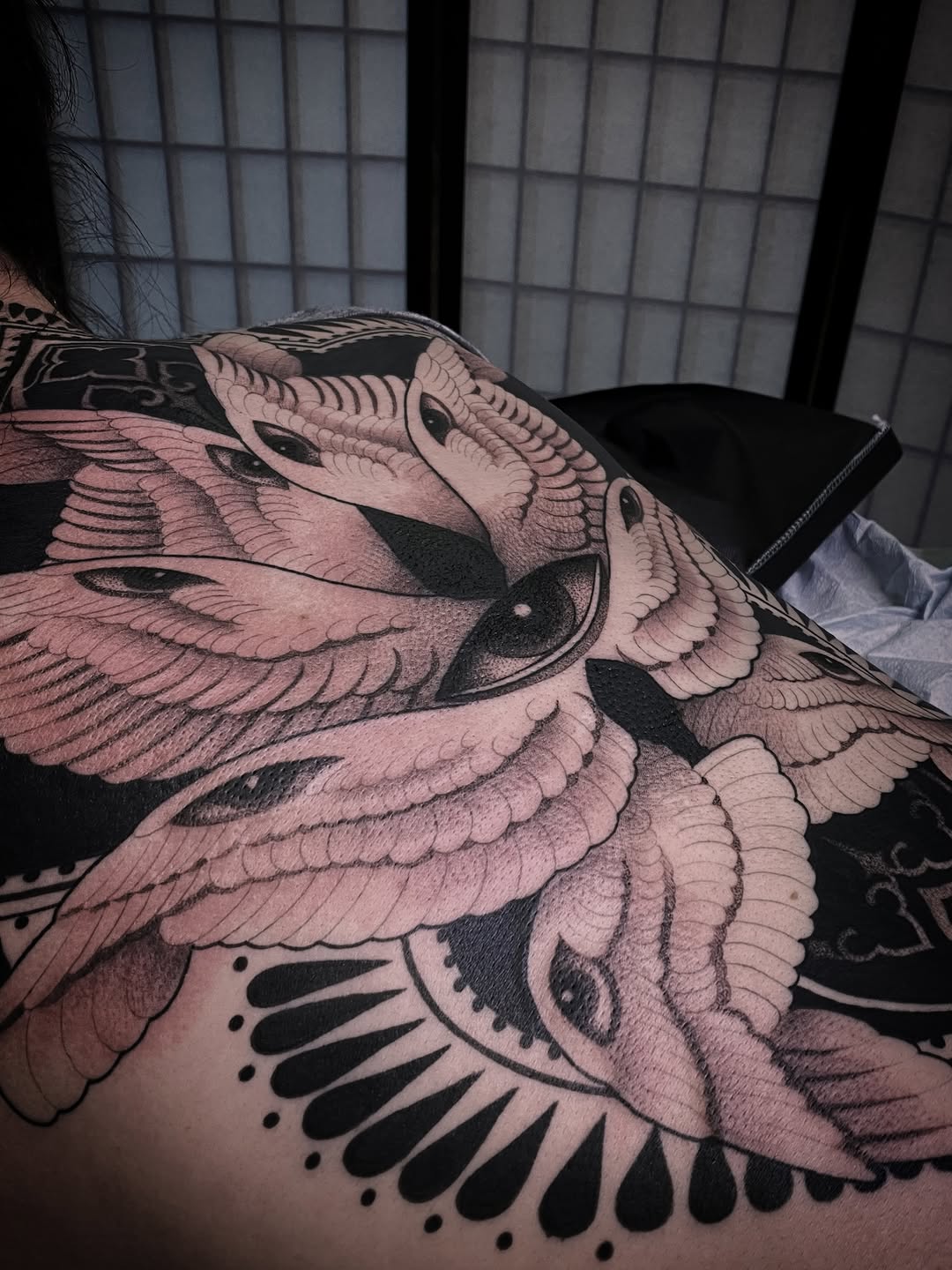 Tattoo by @n.dickinson — black_and_grey, ornamental