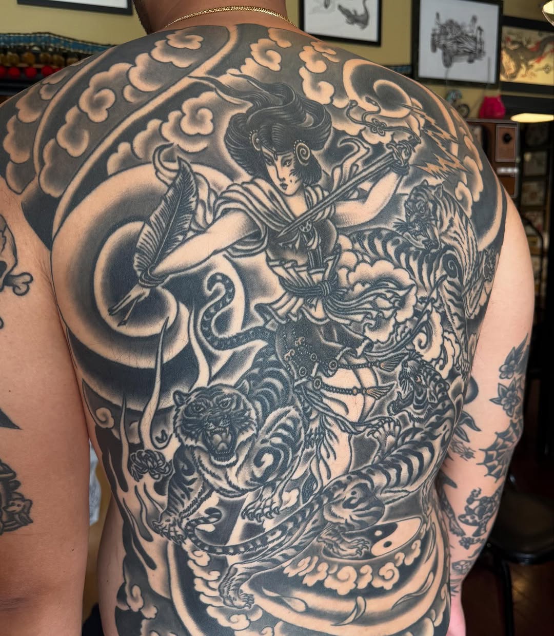 Tattoo by @rosskjones — japanese_irezumi, black_and_grey