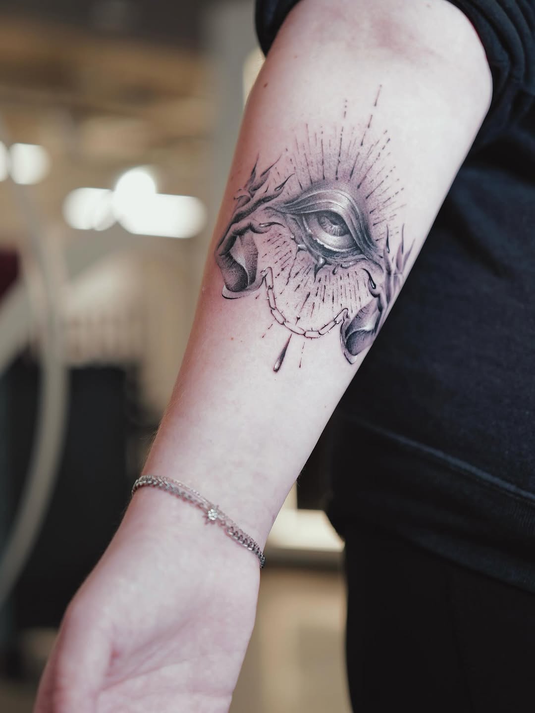 Tattoo by @ink.qing_ — black_and_grey, realism