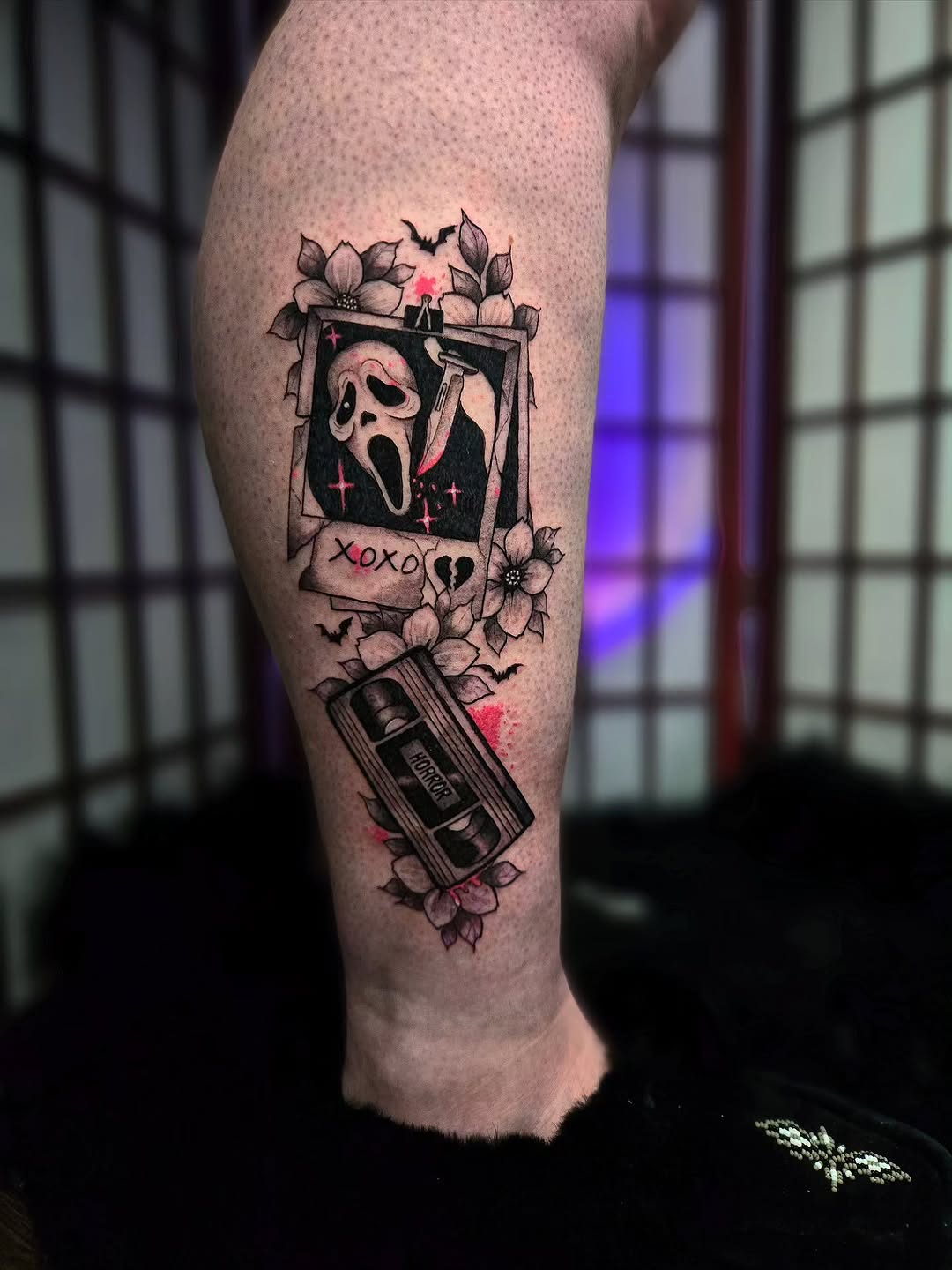 Tattoo by @grimz.ink — trash_polka, black_and_grey