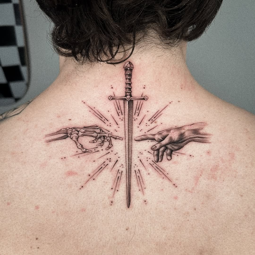 Tattoo by @kevin.tatt — realism, black_and_grey