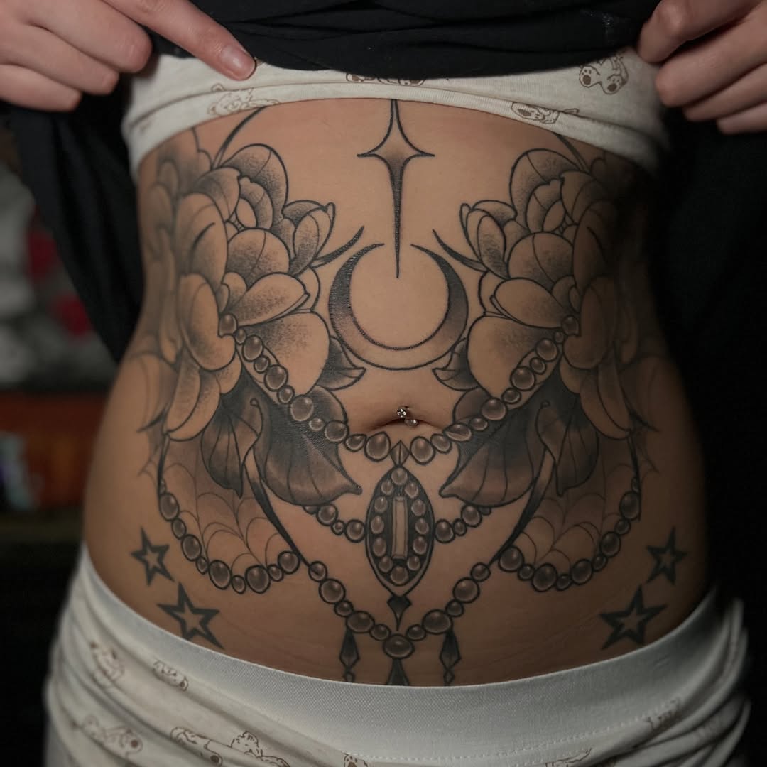Tattoo by @artdoctortattoo โ black_and_grey, ornamental