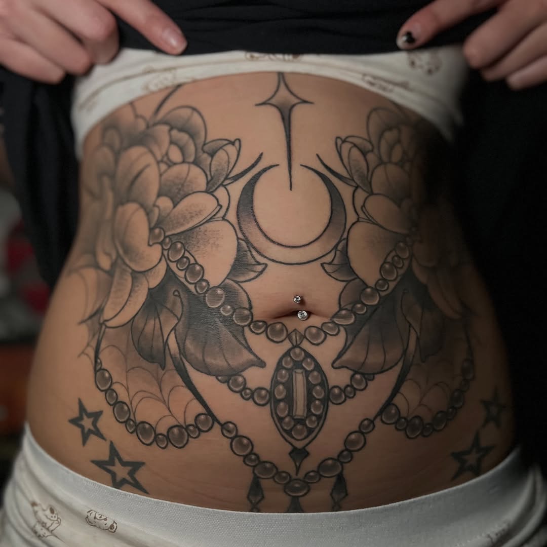 Tattoo by @artdoctortattoo โ black_and_grey, ornamental