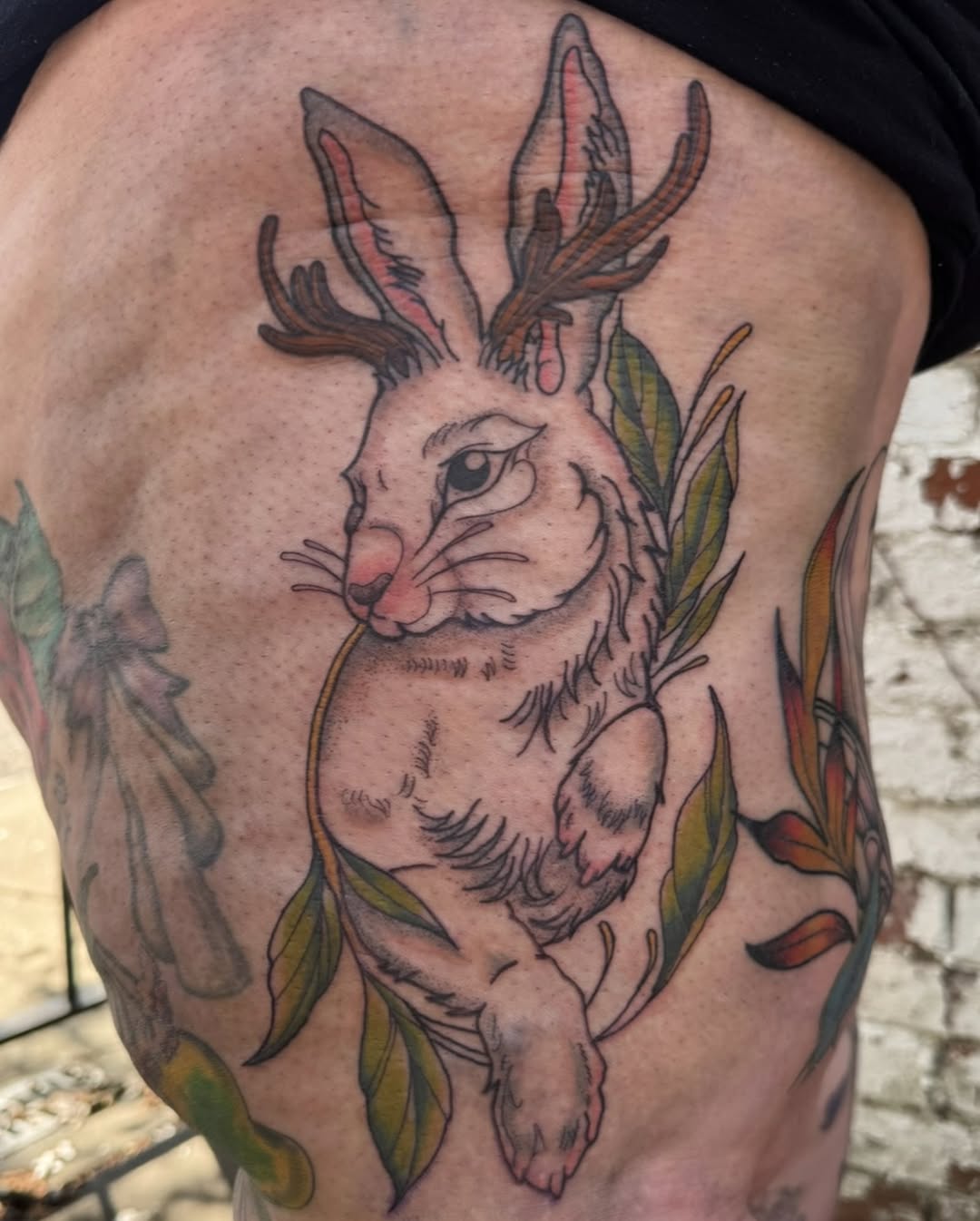 Tattoo by @nuclearhearttattoos — illustrative, black_and_grey