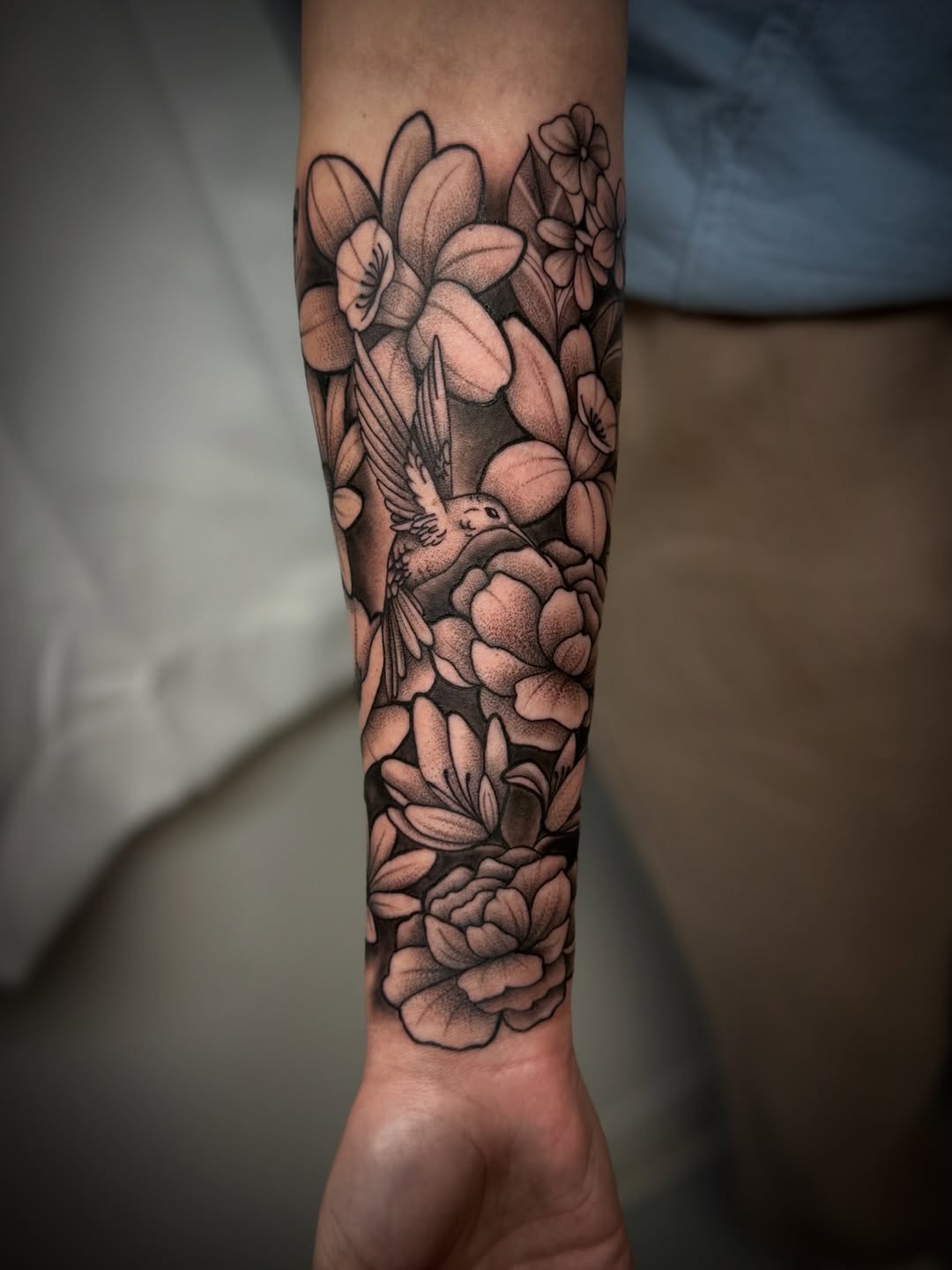 Tattoo by @llanotattooart — black_and_grey, realism