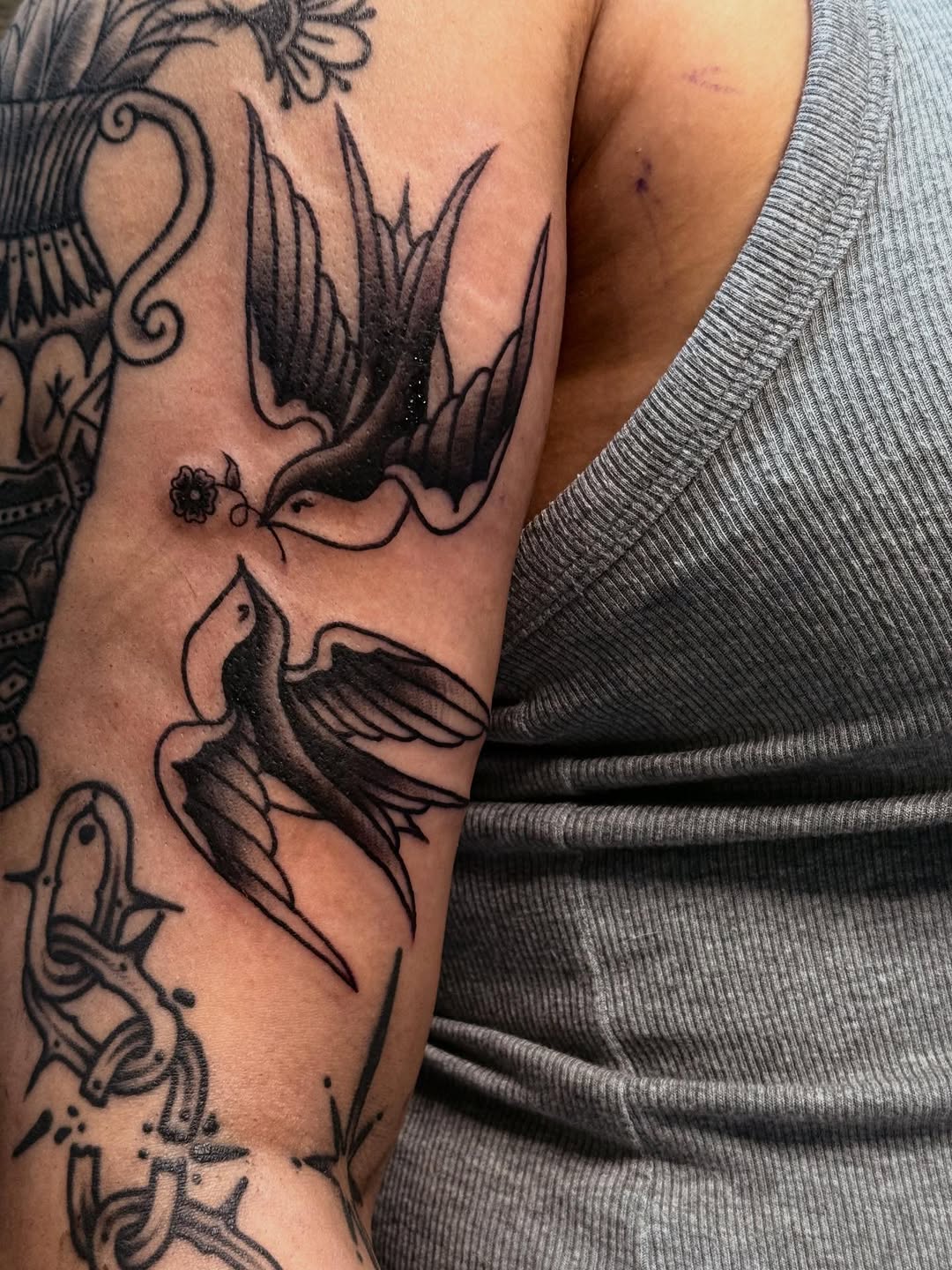 Tattoo by @merciless.moss — american_traditional