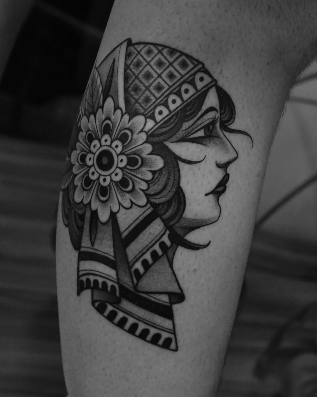 Tattoo by @phil_da_silva_ — american_traditional, black_and_grey