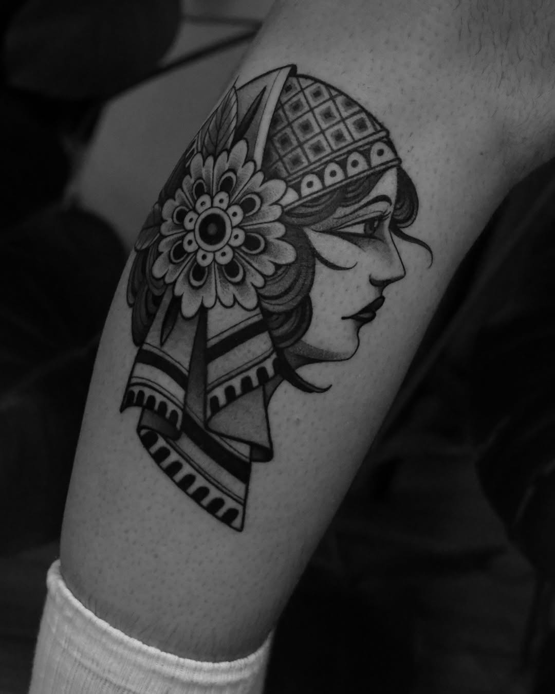 Tattoo by @phil_da_silva_ — american_traditional, black_and_grey