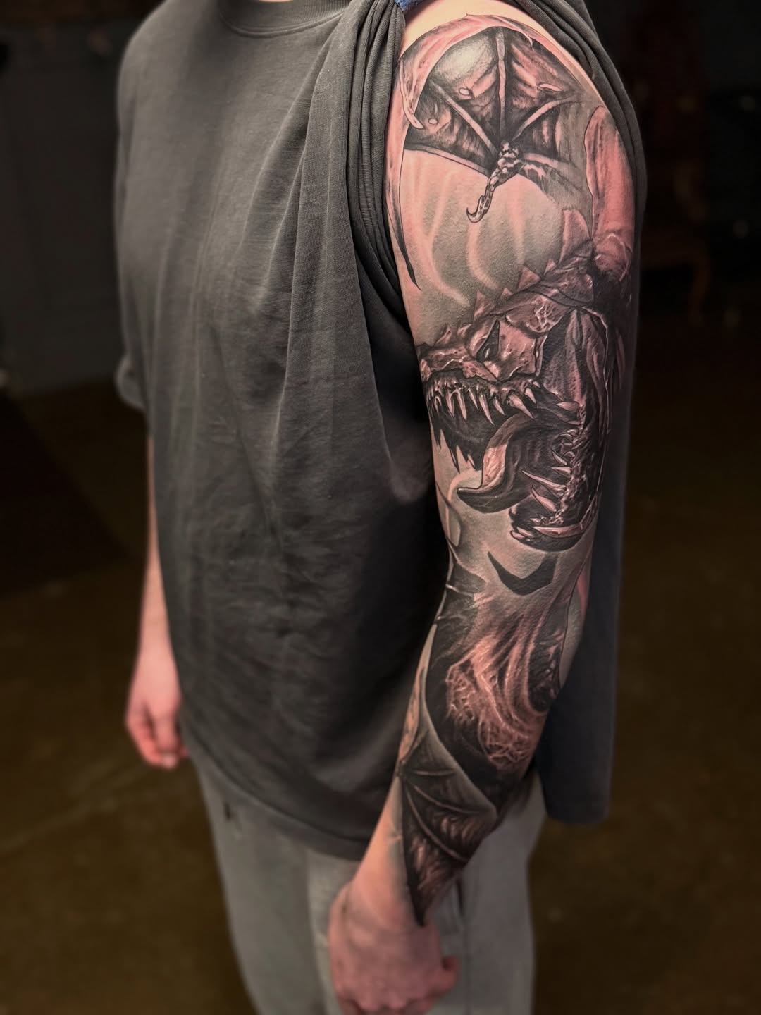 Tattoo by @mileshaysmith_ttt — realism, dark_realism