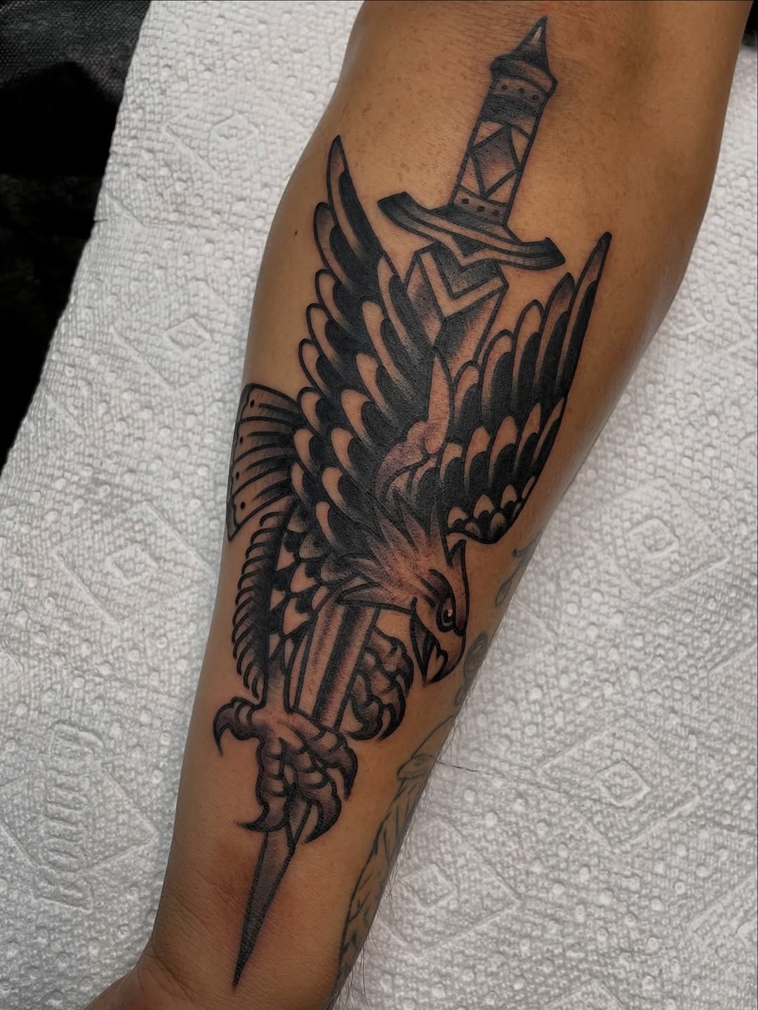 Tattoo by @chris.gasca — american_traditional, black_and_grey