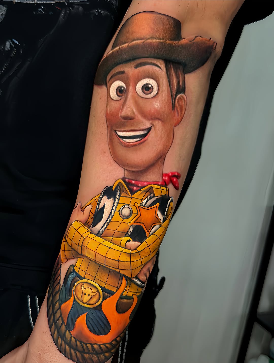 Tattoo by @grin_nyc — realism, anime