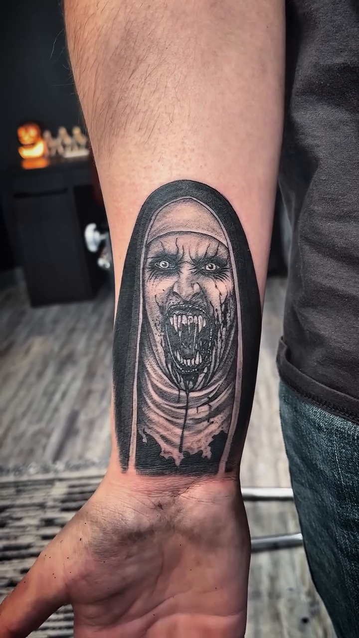 Tattoo by @luismarrufotattoo — dark_realism, black_and_grey