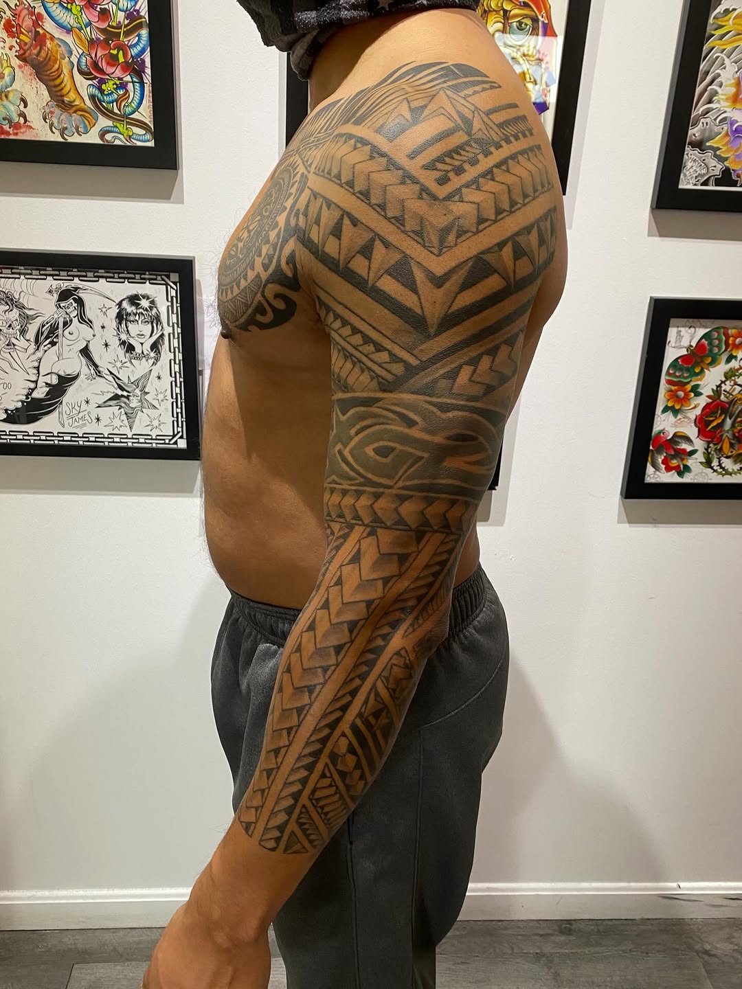 Tattoo by @deirdreaikin — tribal, blackwork