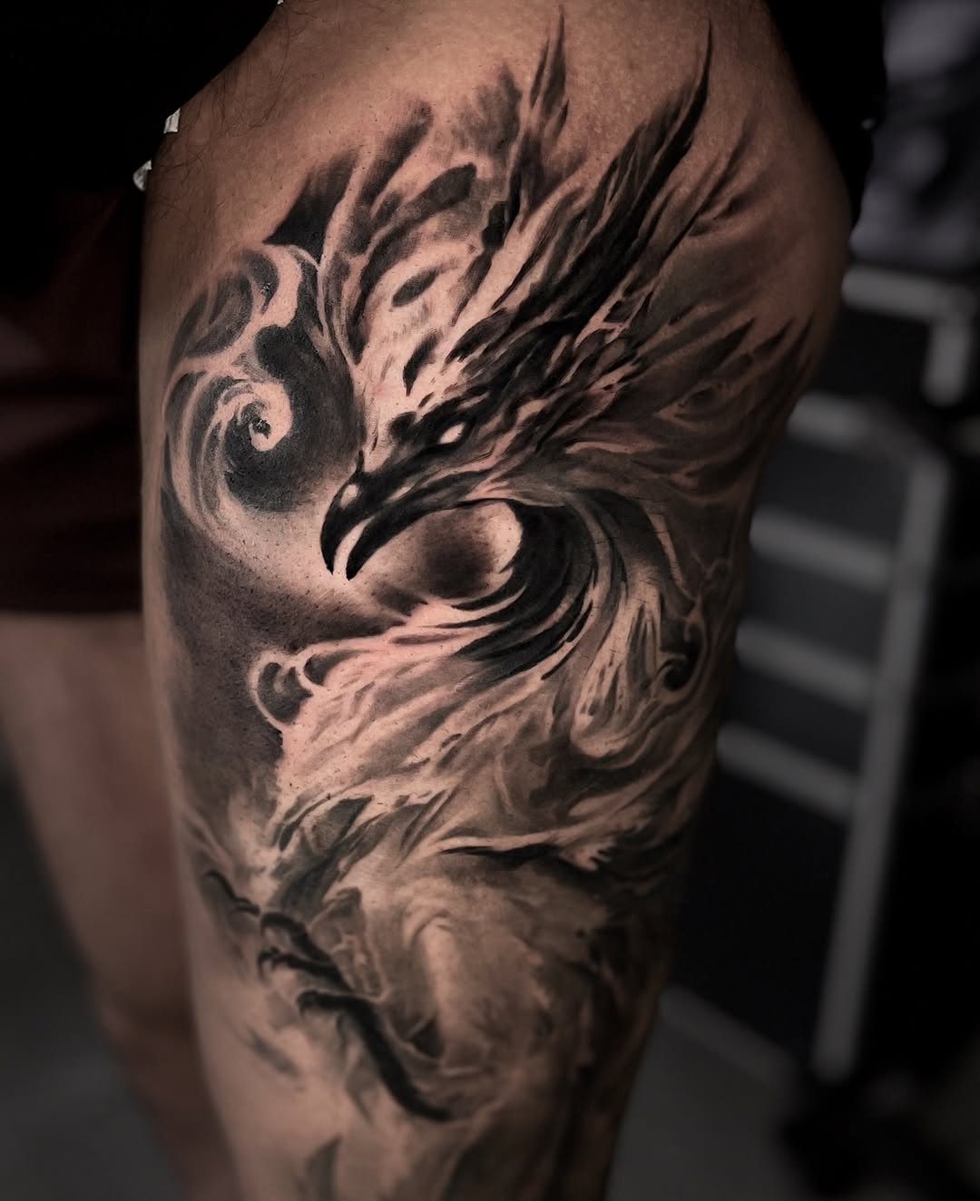 Tattoo by @sim_camillonitattoos โ realism, black_and_grey