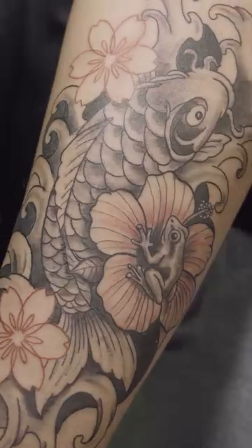 Tattoo by @alexanderhaber — japanese_irezumi, black_and_grey