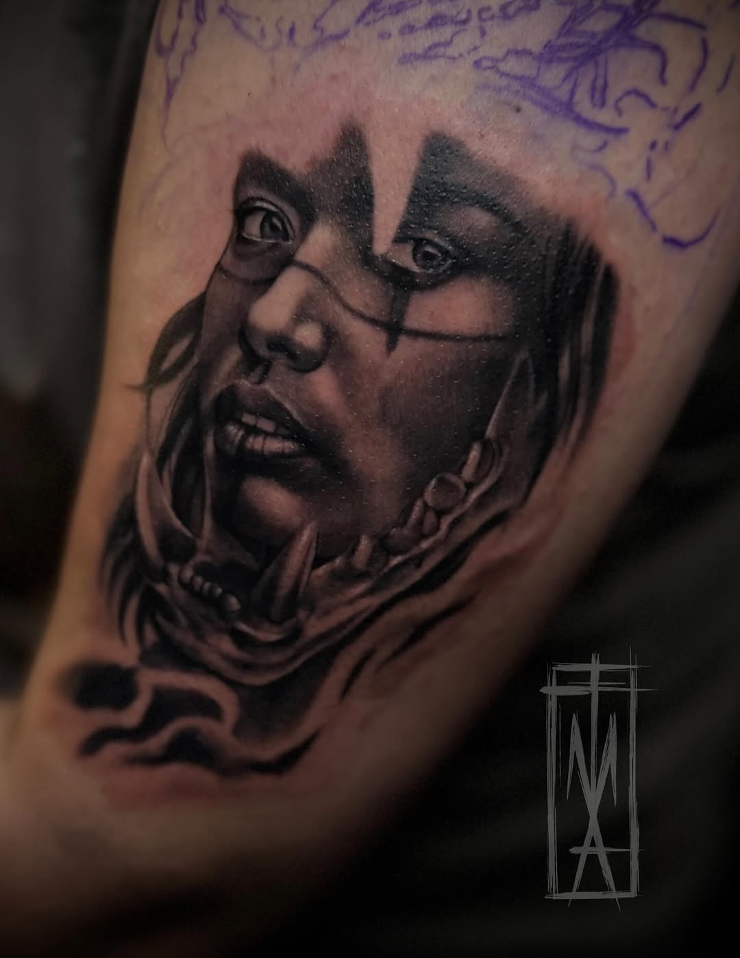 Tattoo by @tattoosbymattarguello โ realism, black_and_grey