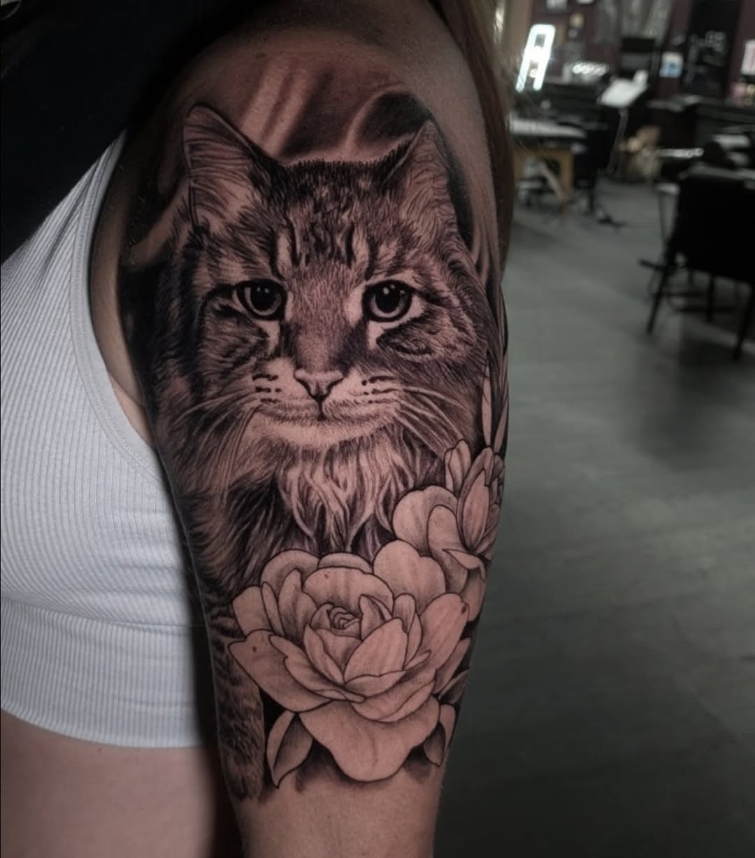 Tattoo by @joeshepp โ realism, black_and_grey
