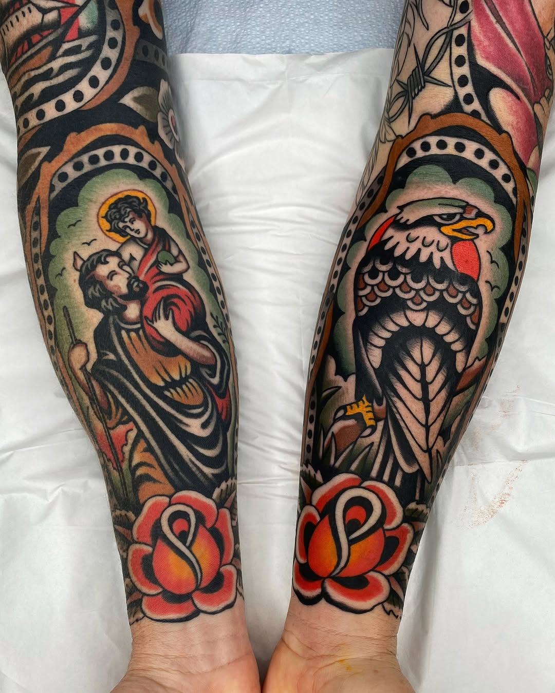 Tattoo by @wes_art_ — american_traditional, illustrative