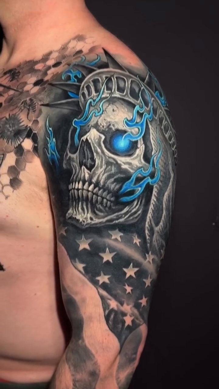 Tattoo by @sk.tattoo._ — realism, black_and_grey