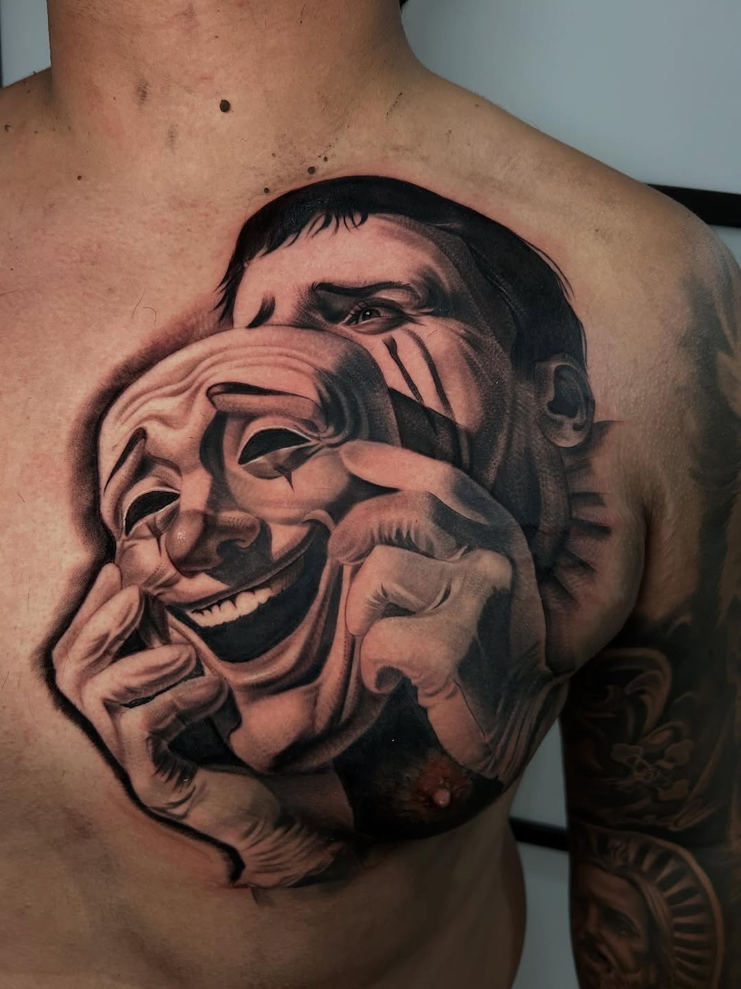 Tattoo by @tattoo_isaac562 โ realism, black_and_grey