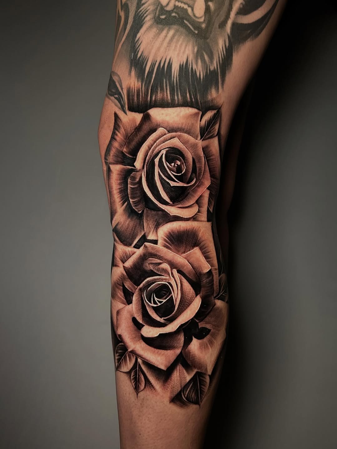 Tattoo by @tattoo_isaac562 โ realism, black_and_grey