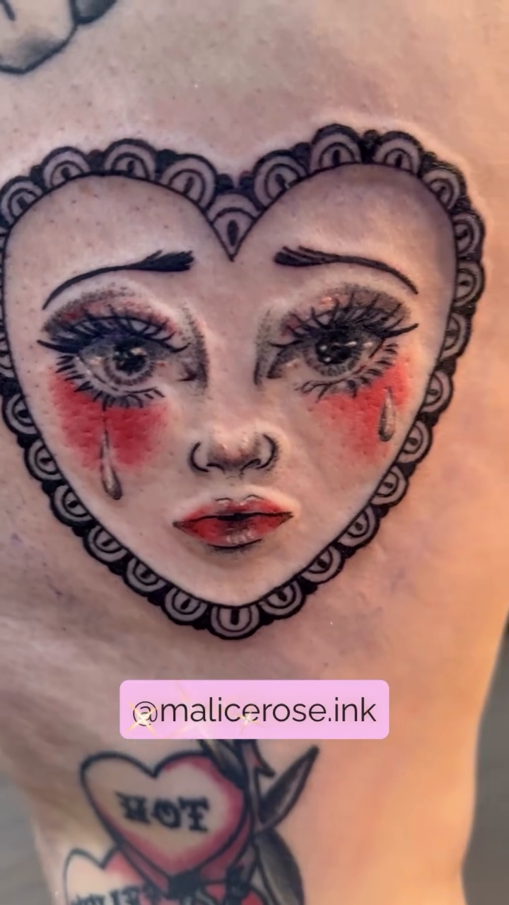 Tattoo by @malicerose.ink — neo_traditional, black_and_grey