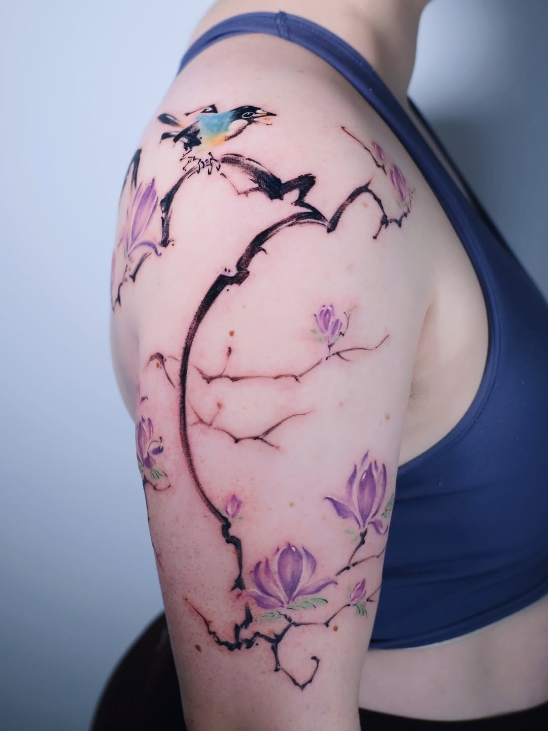 Tattoo by @junsinkmontreal โ japanese_irezumi, watercolor