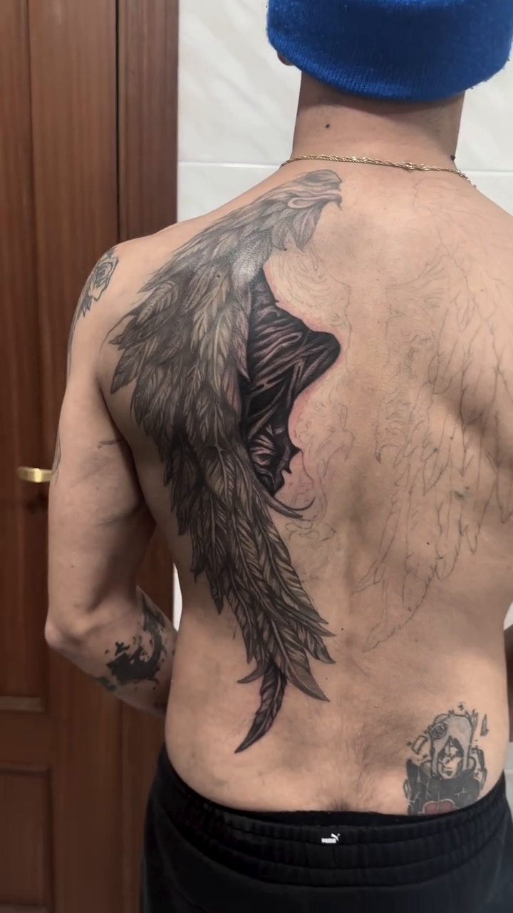 Tattoo by @kunaytattoo_ — black_and_grey, realism