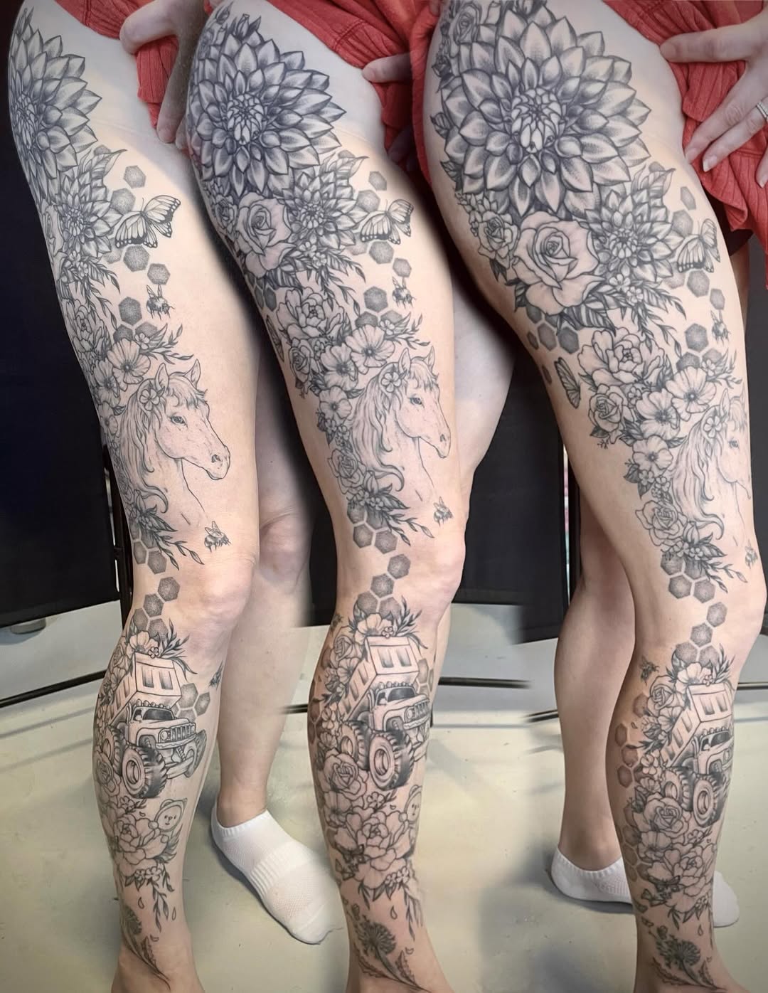 Tattoo by @tattmaus — black_and_grey