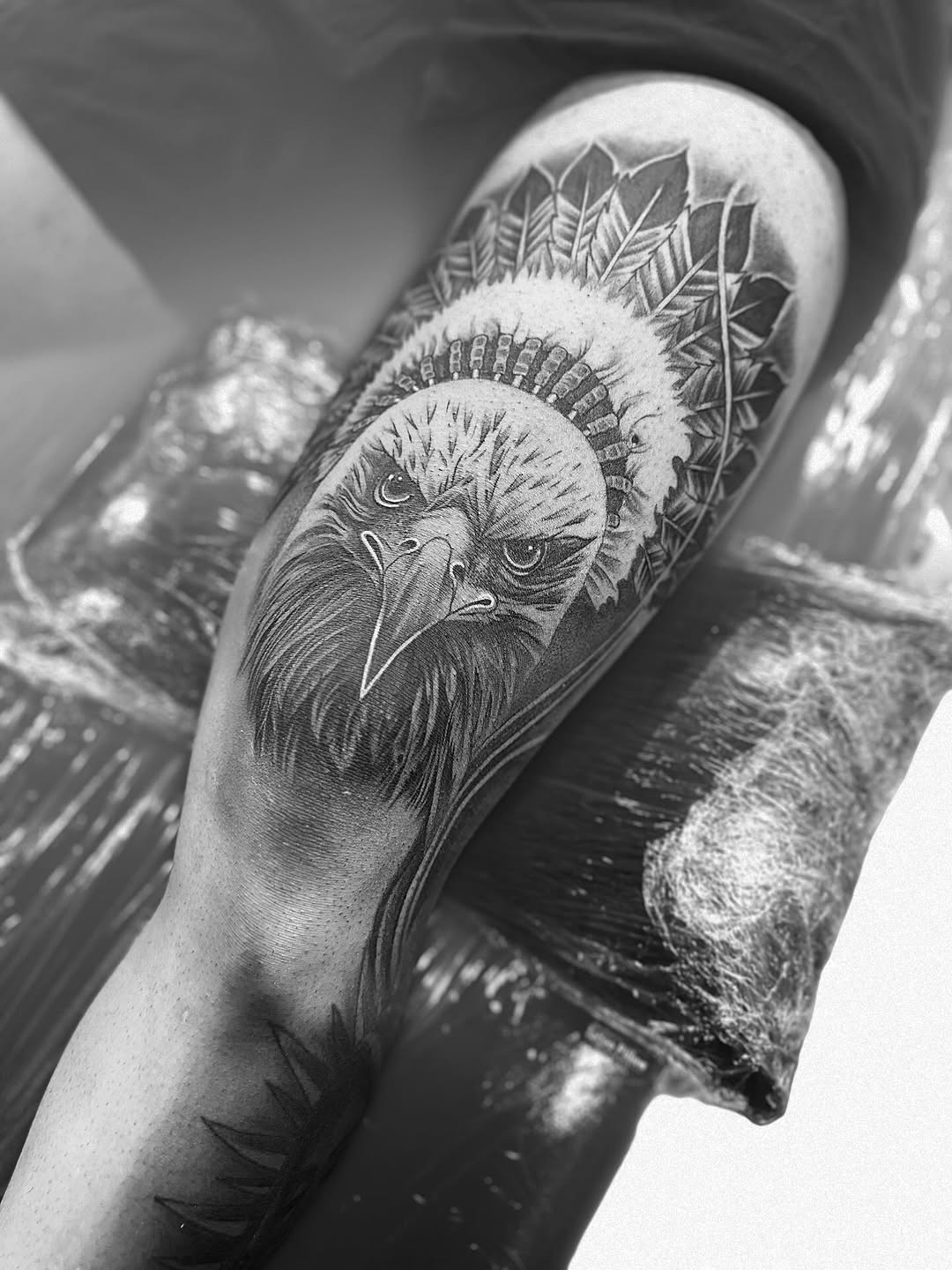 Tattoo by @tattoobree_ — realism, black_and_grey