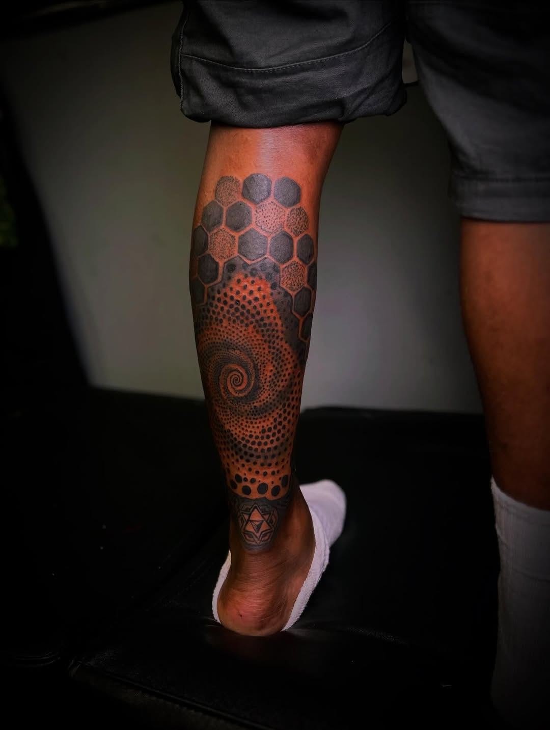 Tattoo by @inkgawd — geometric, dotwork